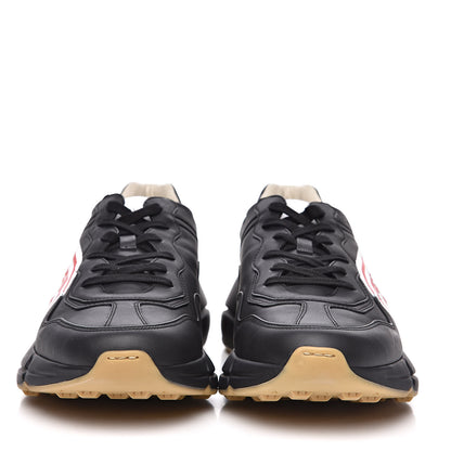 Gucci X SEGA Calfskin Logo Mens Rhyton Sneakers 12.5 Black 2 of 9