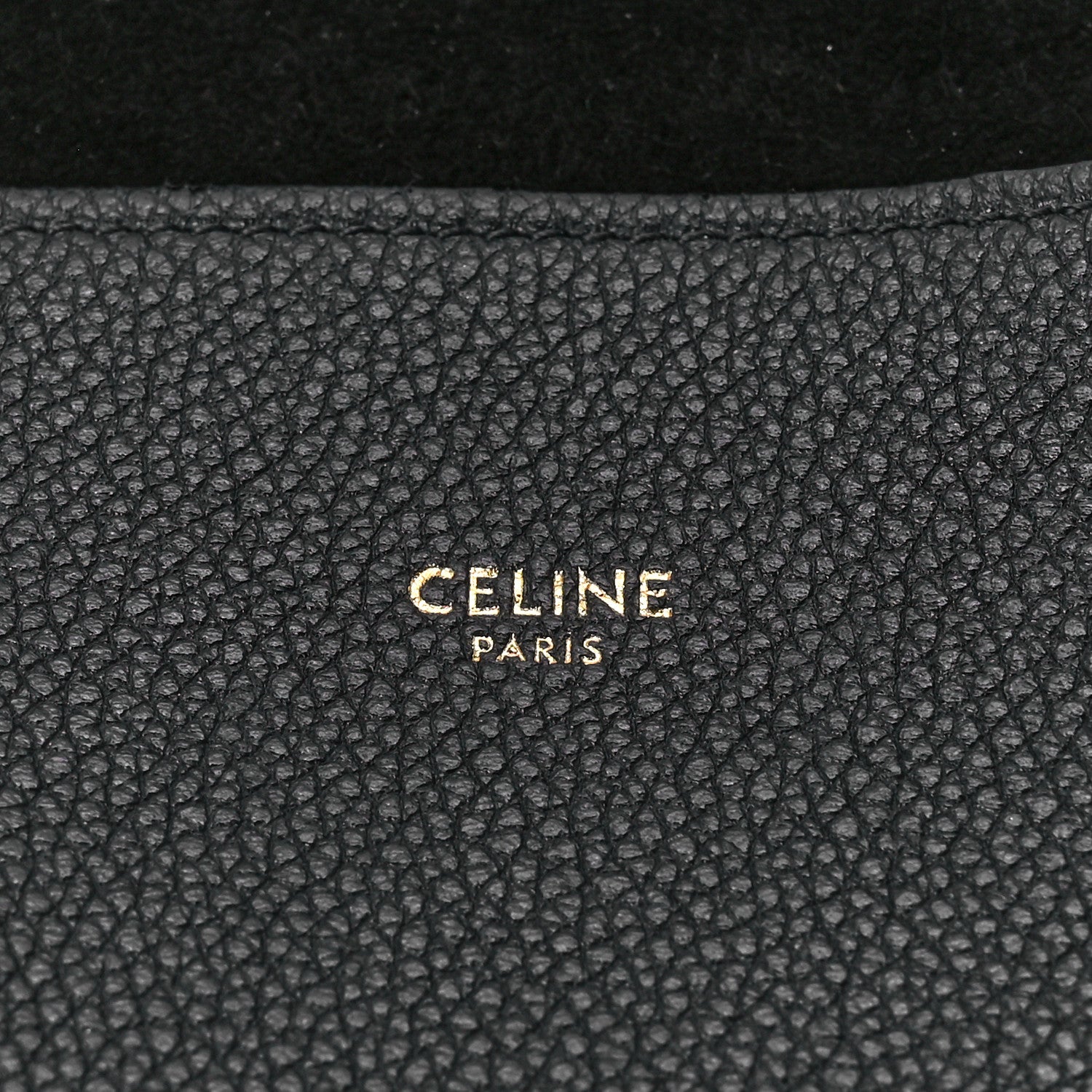 Celine Soft Grained Calfskin Small Belt Cabas Phantom Black 7 of 11