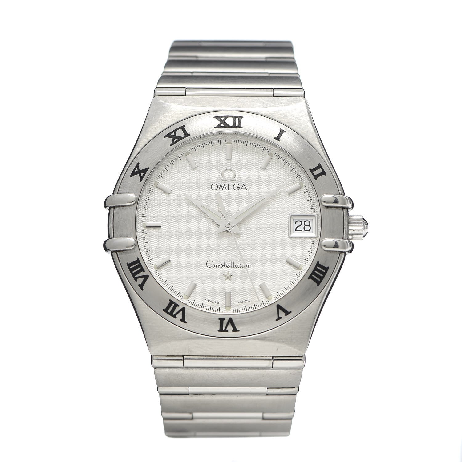Omega Stainless Steel 33mm Constellation Quartz Watch White 1512.30 1 of 7