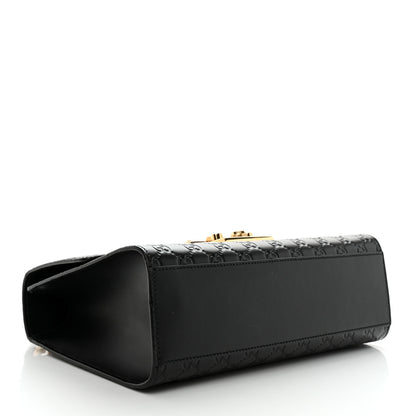 Gucci Guccissima Medium Padlock Shoulder Bag Black 4 of 10