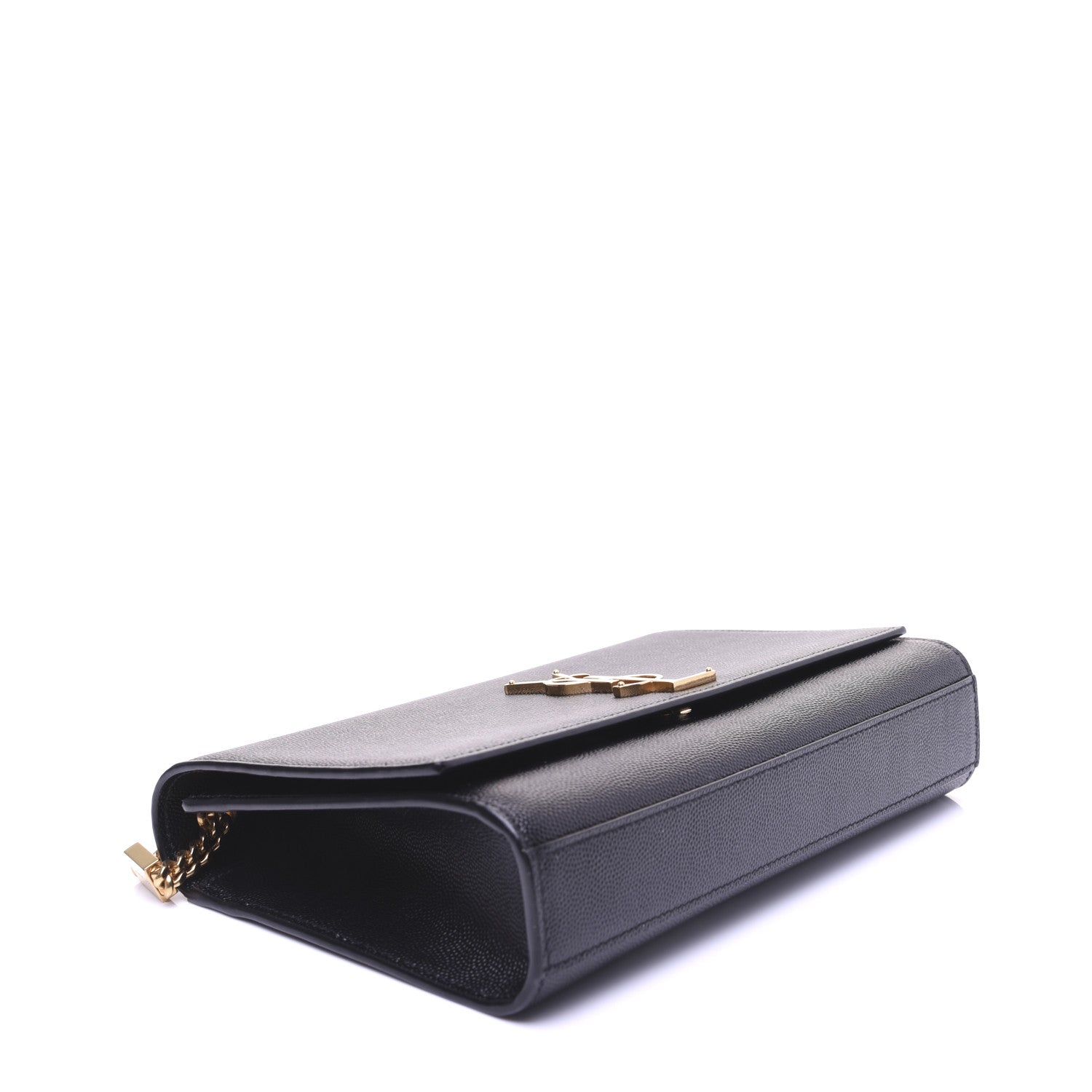 Saint Laurent Grain De Poudre Medium Classic Monogram Kate Satchel Black 4 of 14
