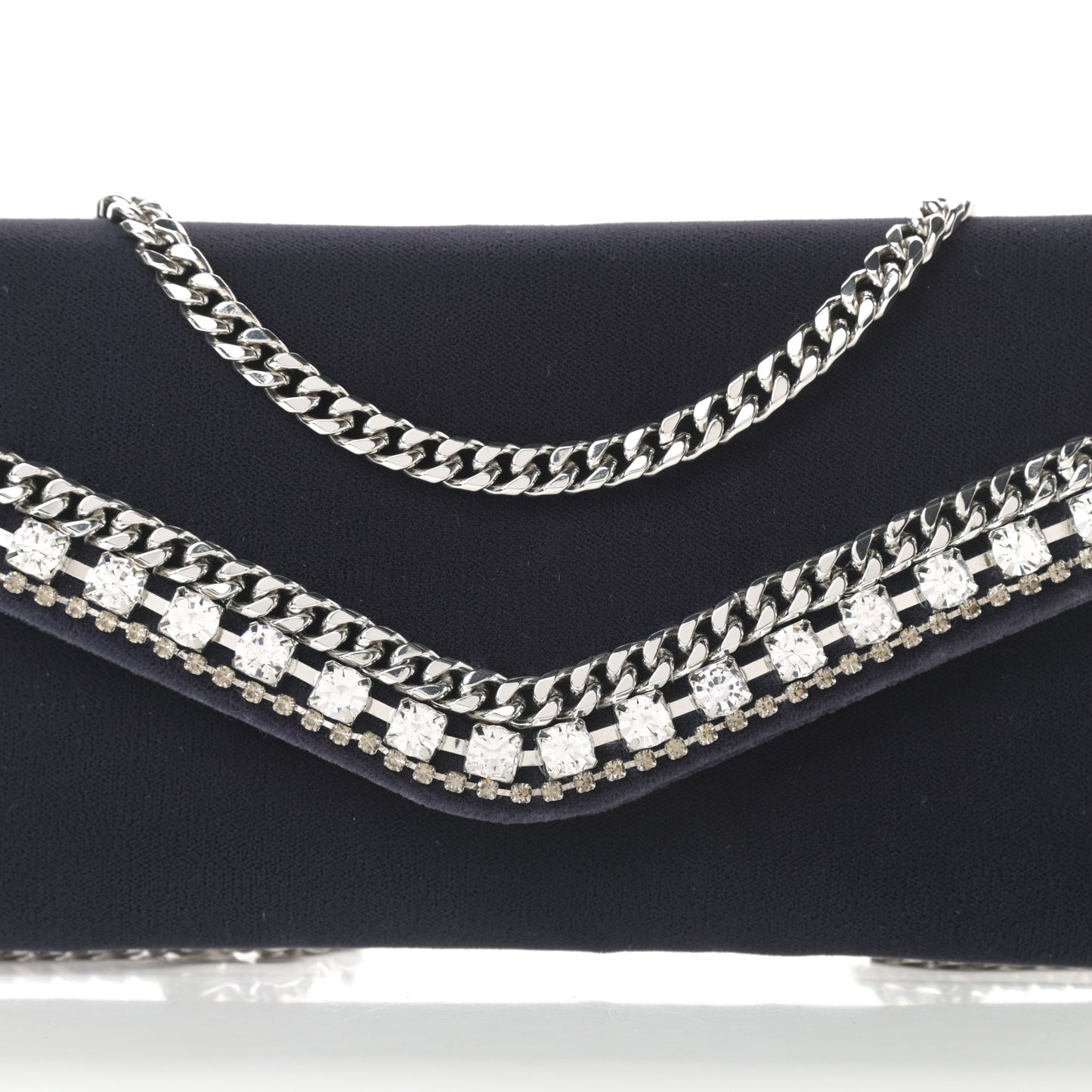 Envelope Clutch Silver Slate