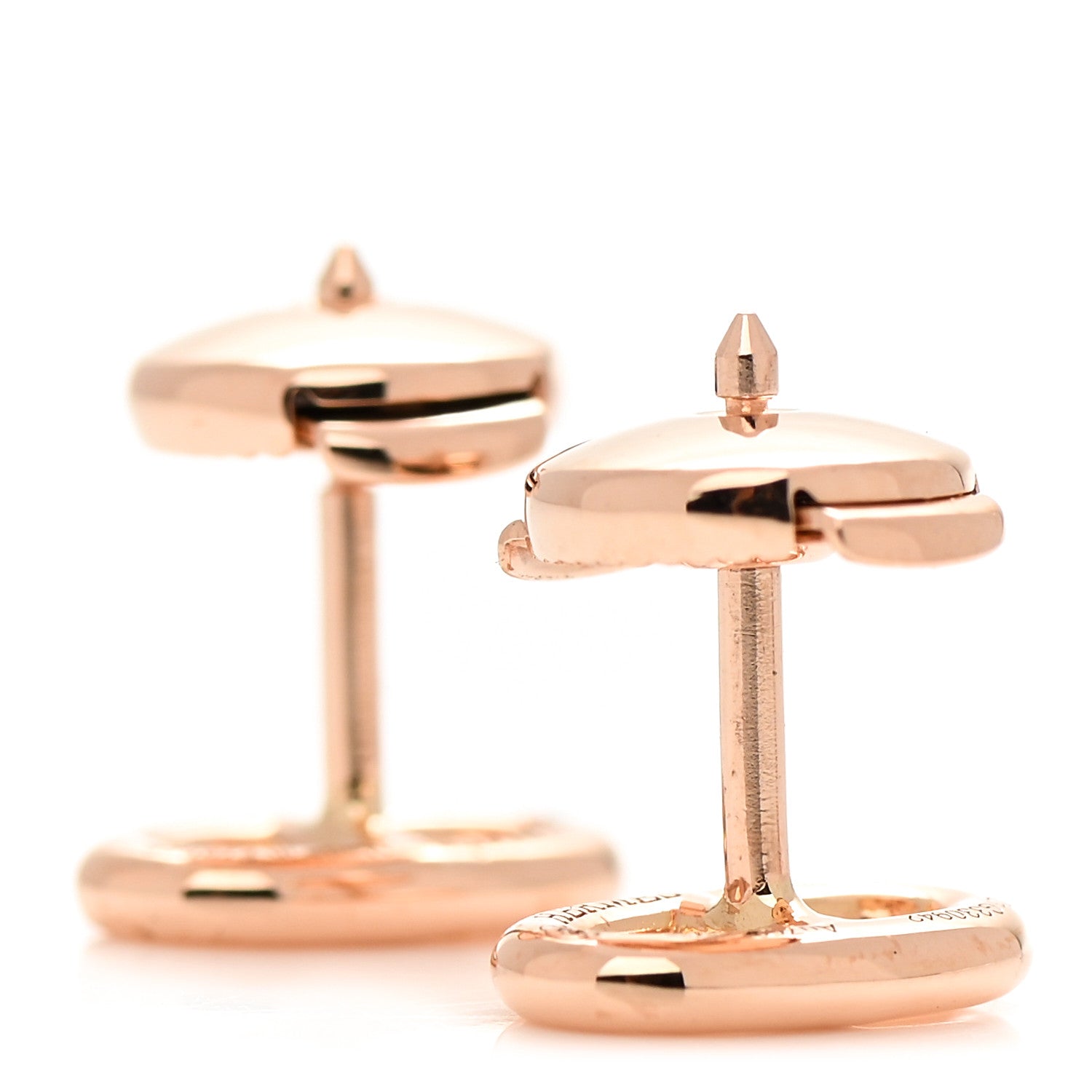 Hermes 18K Rose Gold TPM Farandole Stud Earrings 3 of 6