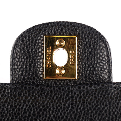 Chanel Caviar Quilted Medium Double Flap Black 8 of 9