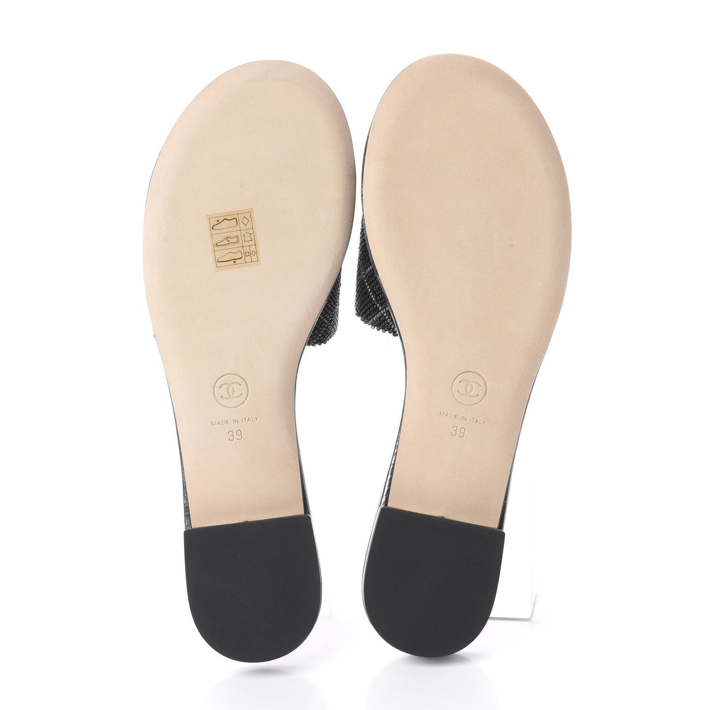 Pearl Embroidery CC Mules 39 Black