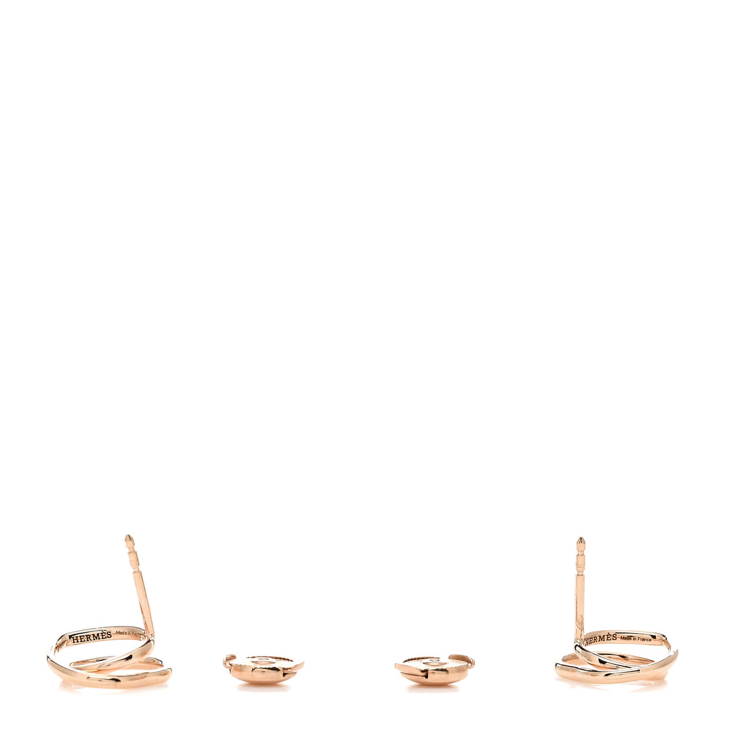 18K Rose Gold TPM Vertige Coeur Earrings