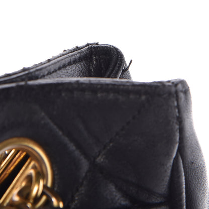 Chanel Lambskin Quilted Shopping Tote Black 16 of 16