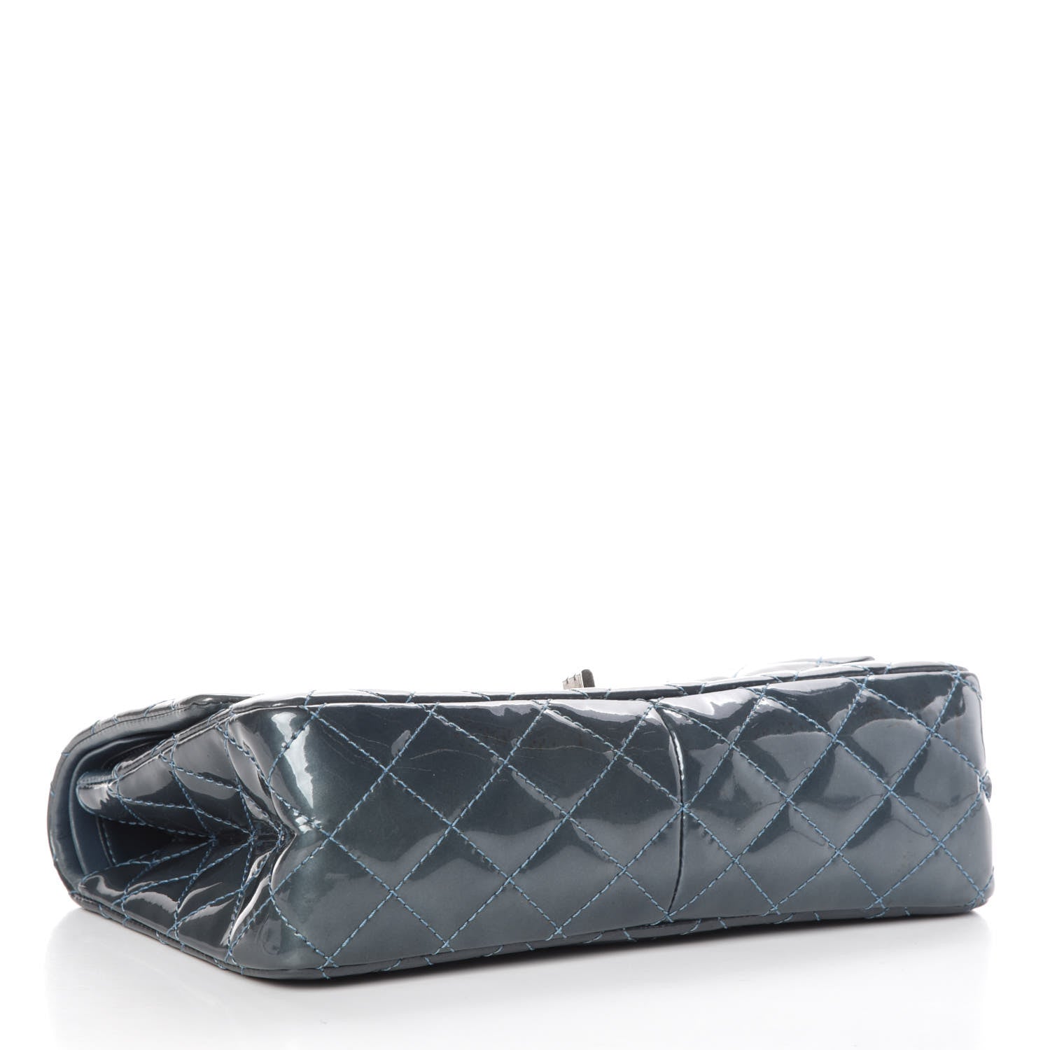 Chanel Patent Quilted 2.55 Reissue 226 Flap Blue 4 of 10