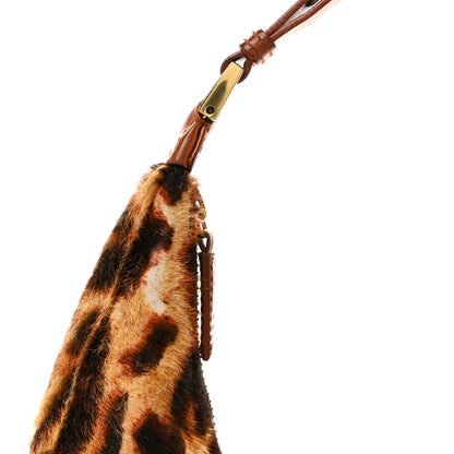 Christian Dior Pony Hair Leopard Print Street Chic Hobo 12 of 13