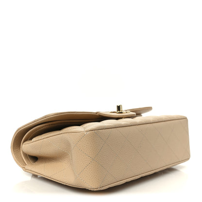 Chanel Caviar Quilted Small Double Flap Beige 4 of 11