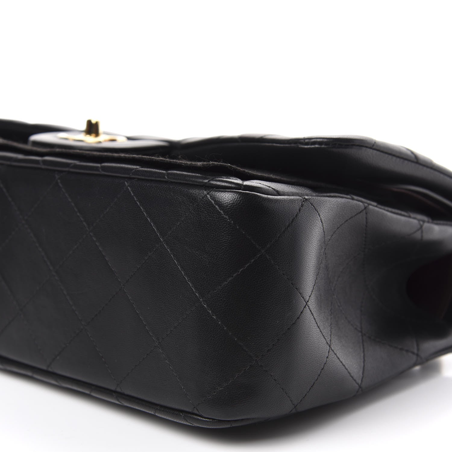 Chanel Lambskin Quilted Jumbo Double Flap Black 8 of 9