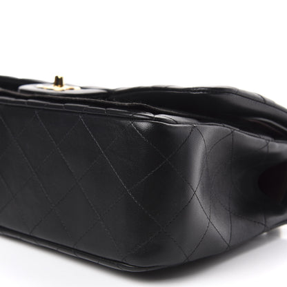 Chanel Lambskin Quilted Jumbo Double Flap Black 8 of 9