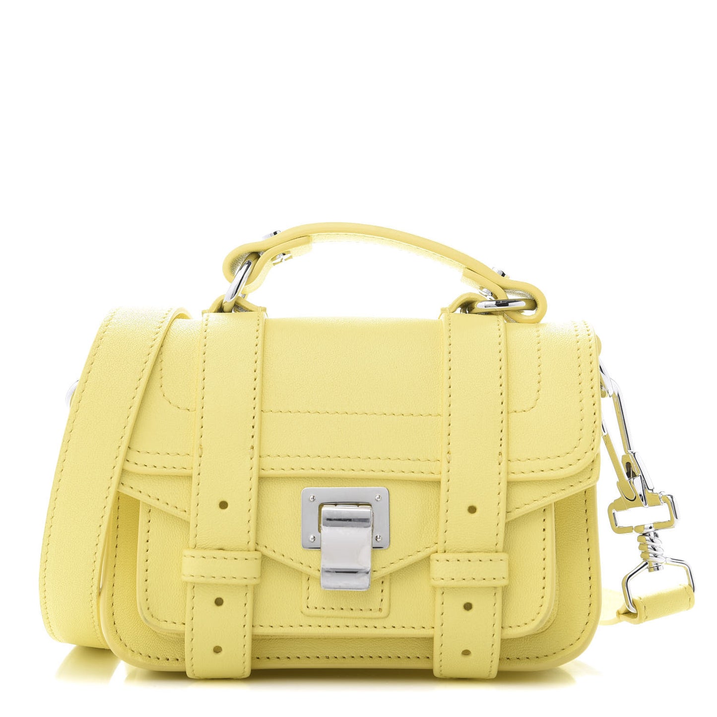Lambskin Micro PS1 Satchel Canary Yellow