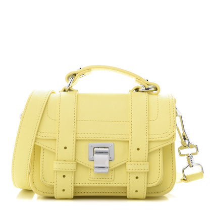 Proenza Schouler Lambskin Micro PS1 Satchel Canary Yellow 1 of 8
