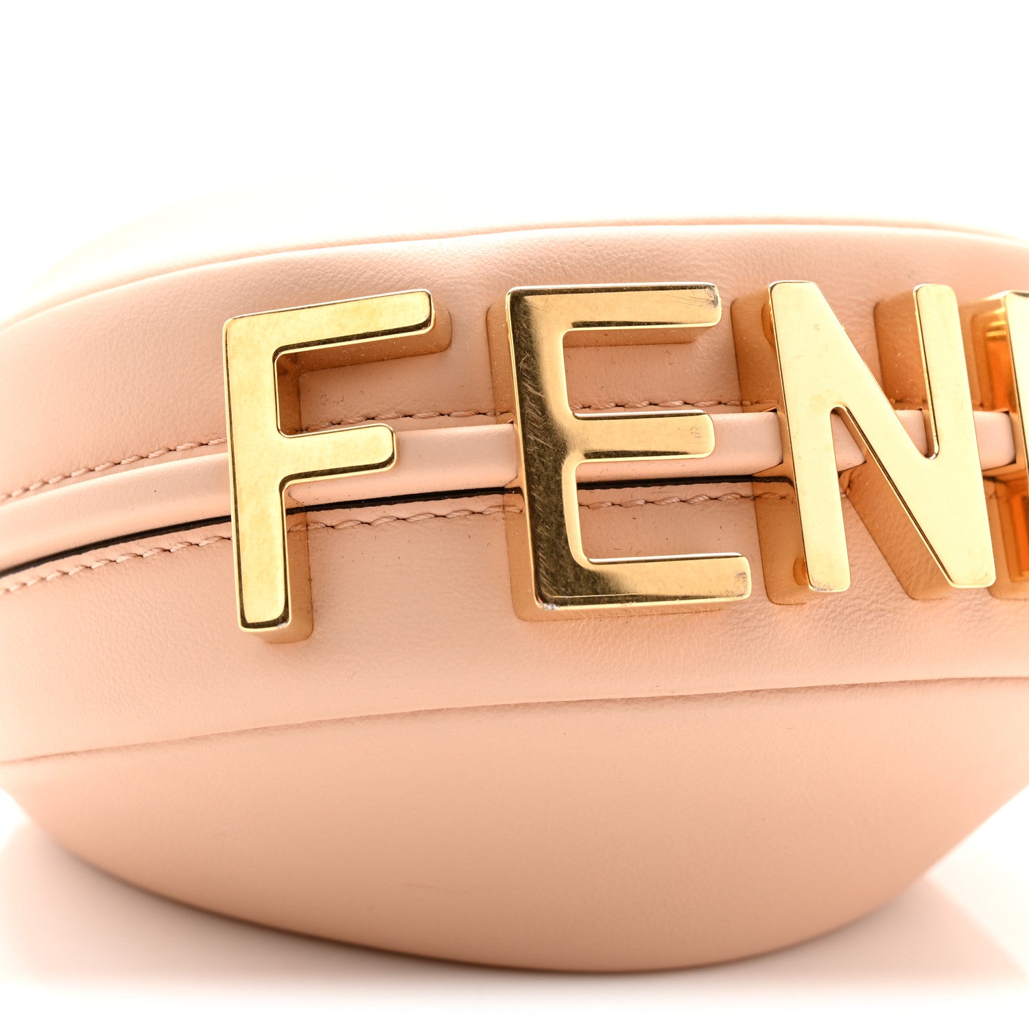 Fendi Vitello Grace Matte Nano Fendigraphy Hobo Charm Light Rose 9 of 10
