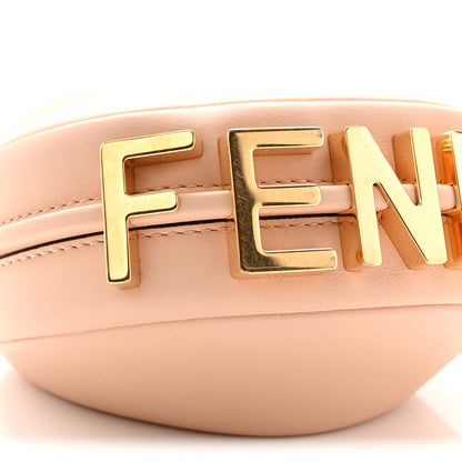 Fendi Vitello Grace Matte Nano Fendigraphy Hobo Charm Light Rose 9 of 10