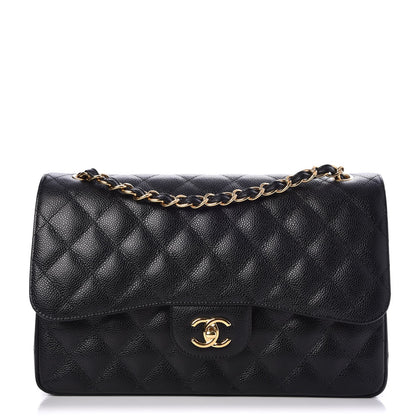 Chanel Caviar Quilted Jumbo Double Flap Black 1 of 7