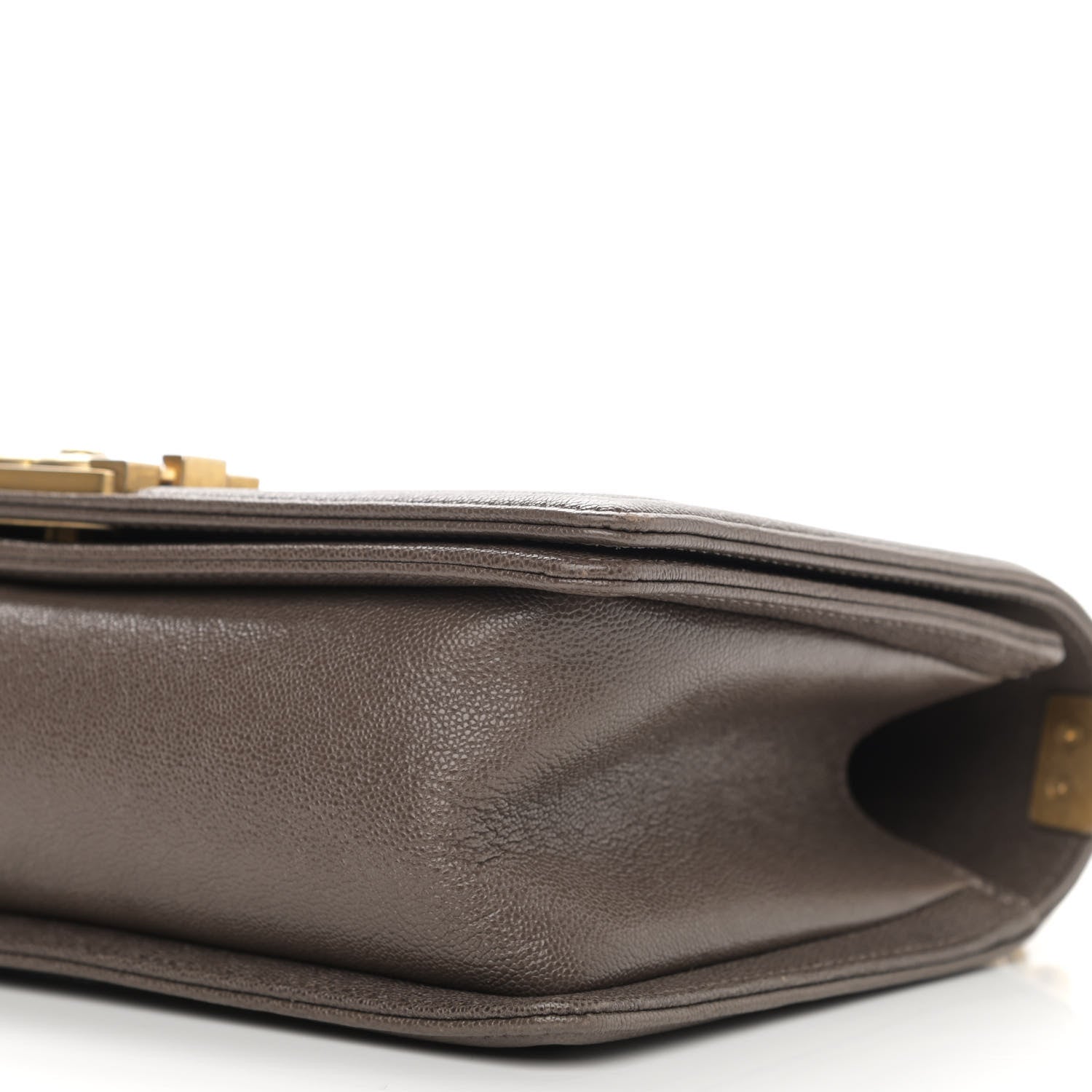 Chanel Caviar Quilted Medium Boy Flap Khaki 10 of 10