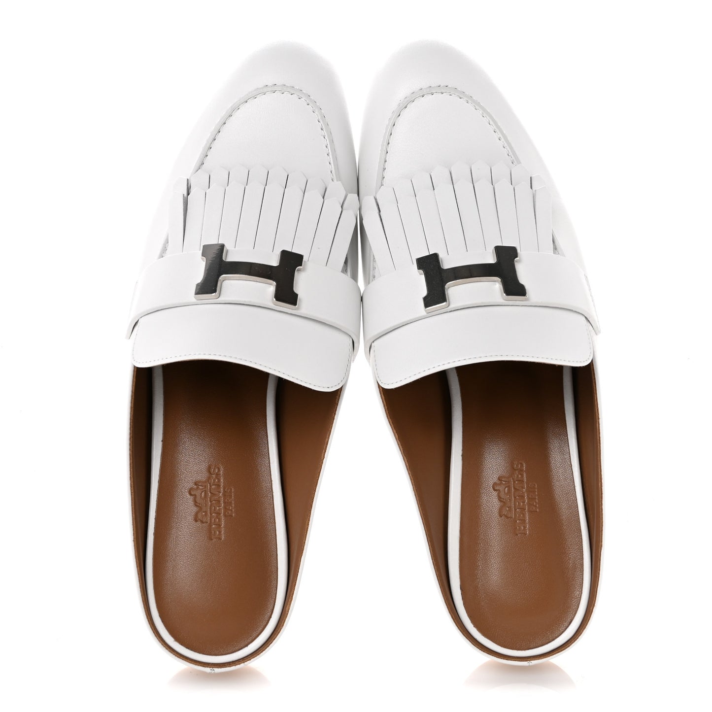 Calfskin Womens Royal Loafers 39 White