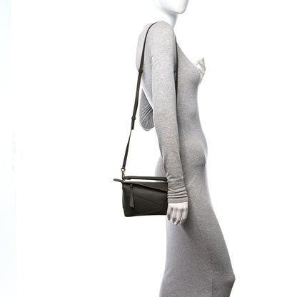 Loewe Calfskin Mini Puzzle Edge Bag Khaki Green 2 of 9