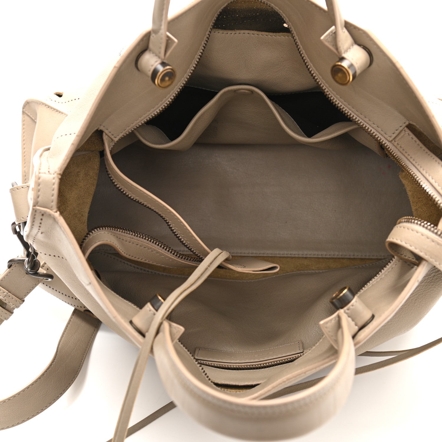 Balenciaga Veau Soyeux Perforated Blackout Hardware City Gris Cendre 5 of 16