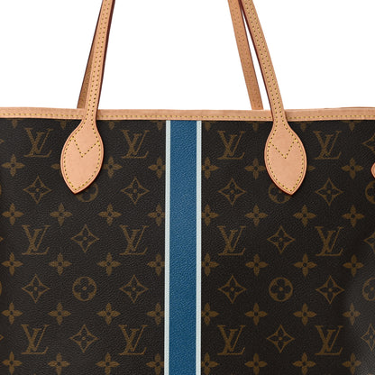 Louis Vuitton Monogram My LV Heritage Neverfull MM Blue De France White 7 of 12