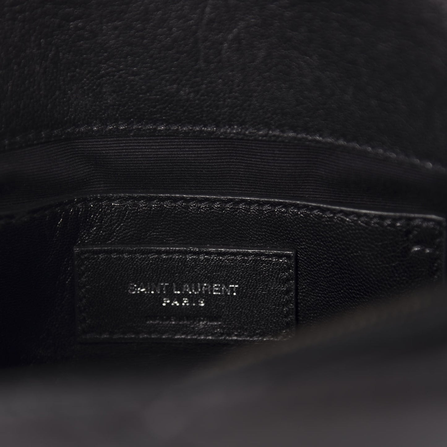 Calfskin Matelasse Diamond Quilted Monogram Medium College Bag Black