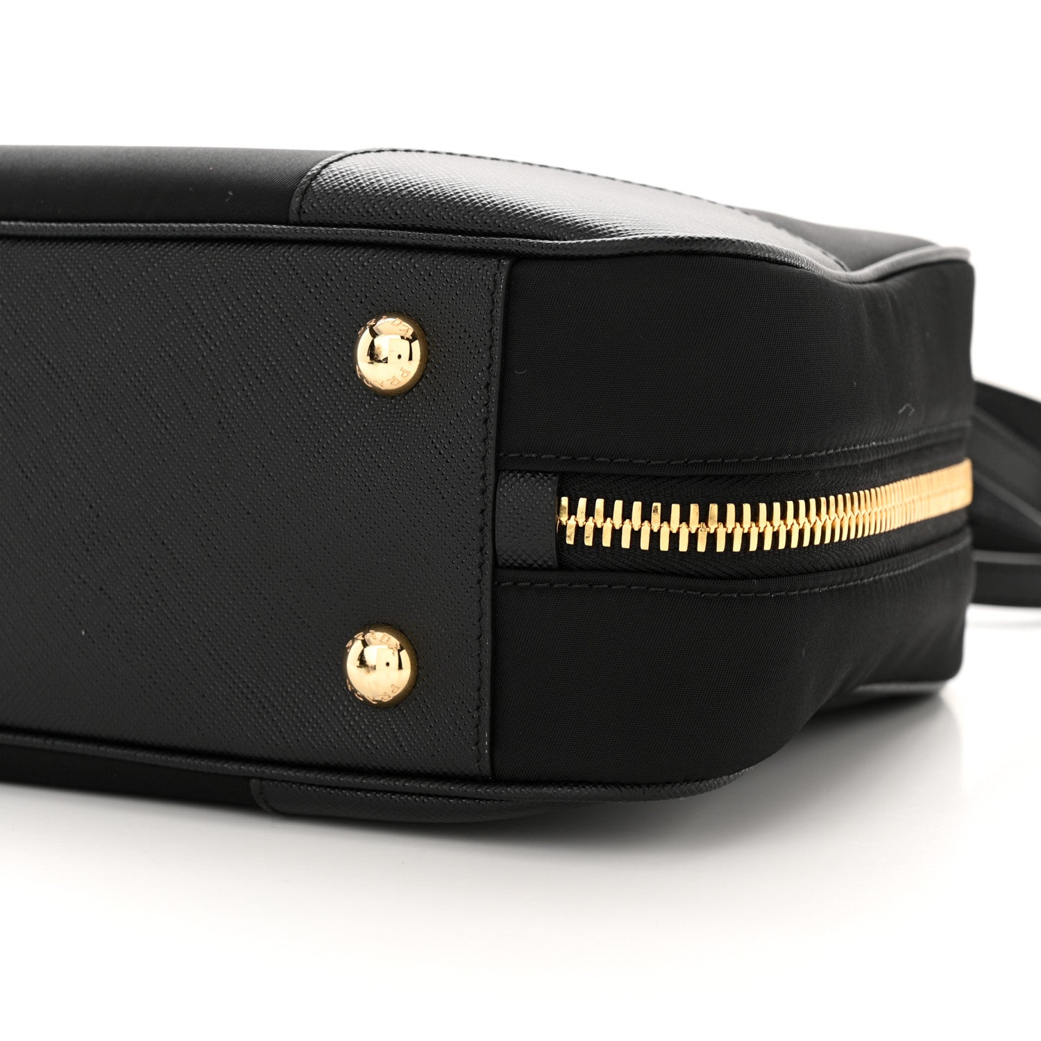 Prada Re-Nylon Saffiano Medium Re-Edition 1978 Two Handle Bag Black 9 of 10