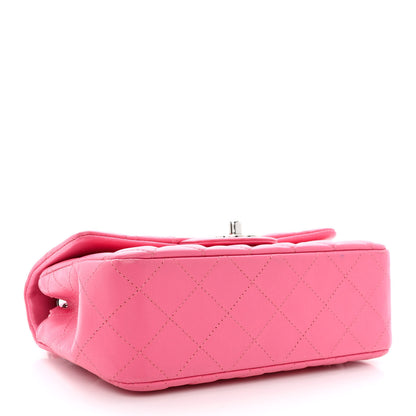 Chanel Lambskin Quilted Mini Rectangular Flap Pink 4 of 10