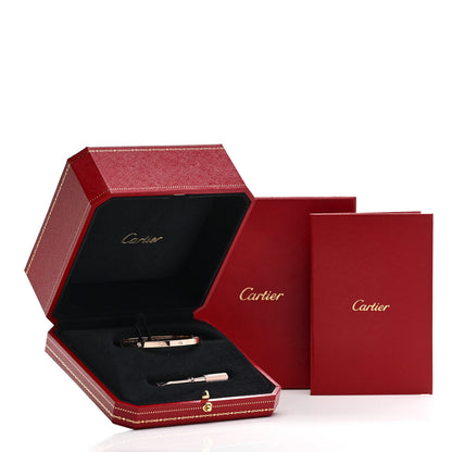 Cartier 18K Pink Gold 6 Diamond Small LOVE Bracelet 16 6 of 6