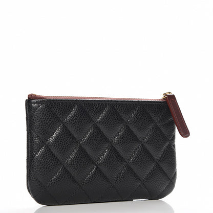 Chanel Caviar Quilted Small Cosmetic Case Black 3 of 8