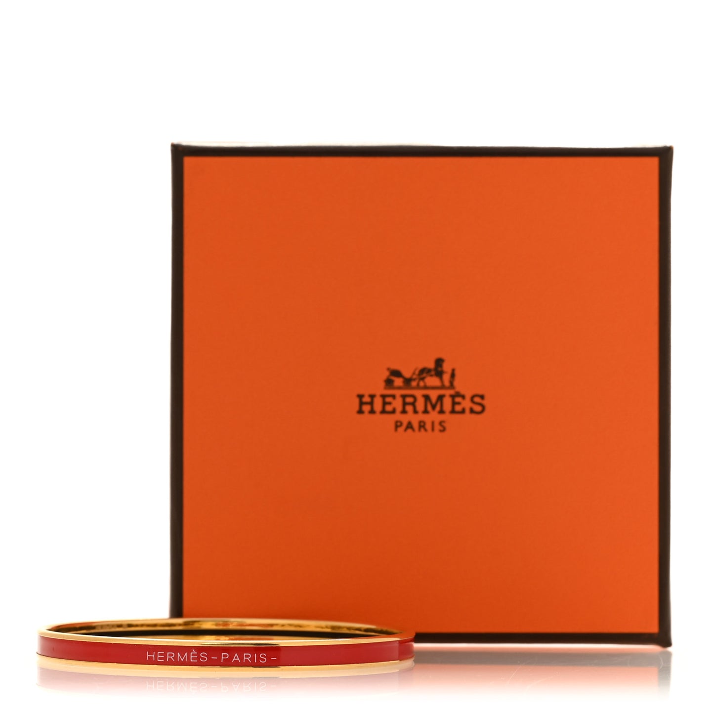 Enamel Extra Narrow Uni Bracelet 62  Rouge Jumping