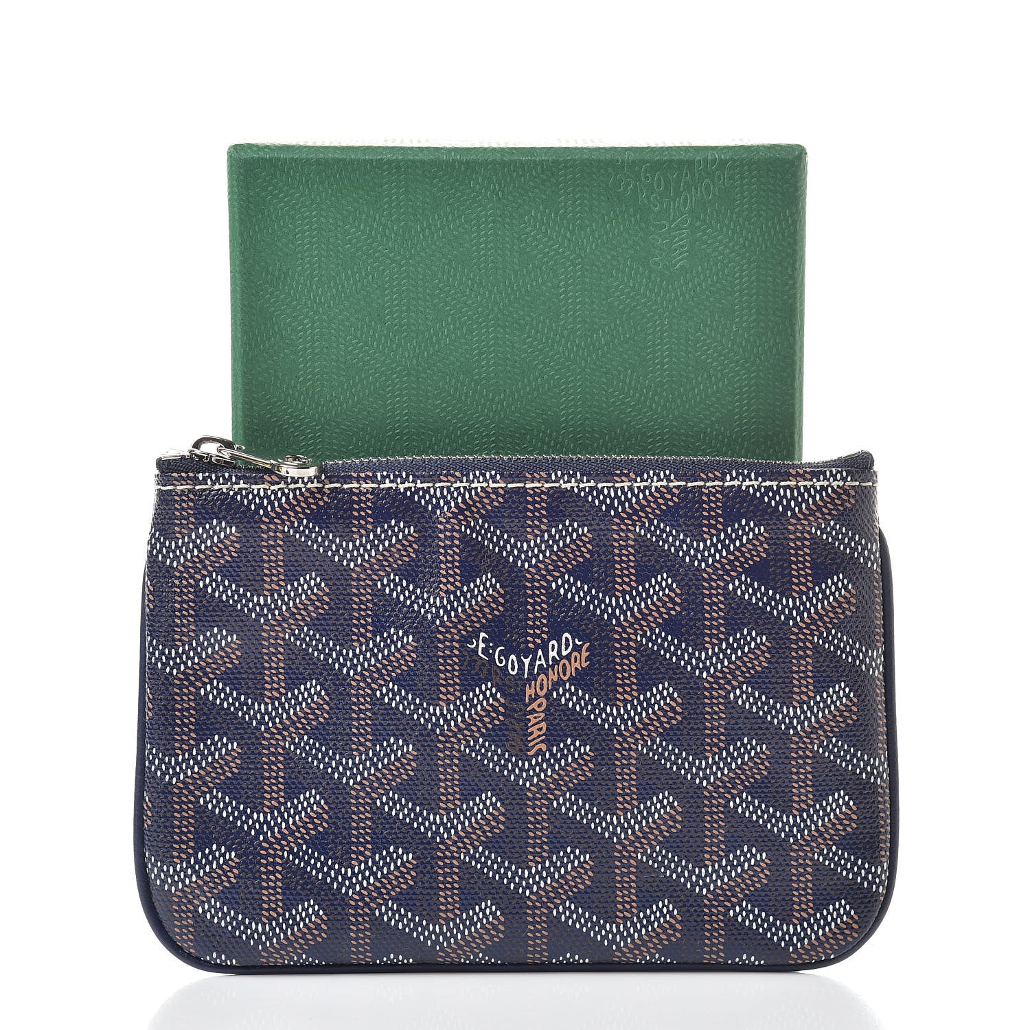 Goyard Goyardine Mini Senat Pochette Navy 8 of 8