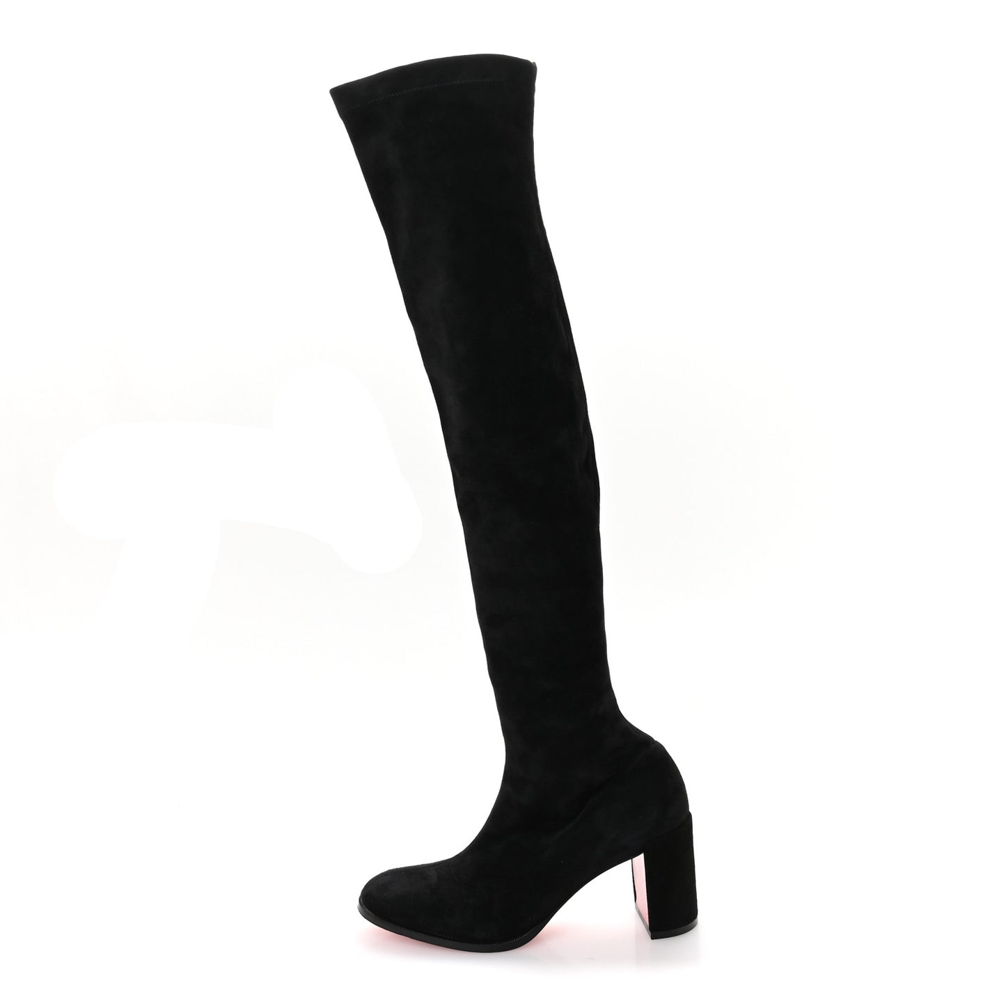 Veau Velours Stretchadoxa Botta Alta 70mm Boots 37 Black