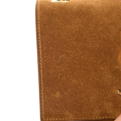 Saint Laurent Suede Small Classic Monogram Kate Tassel Satchel Light Ochre 12 of 13