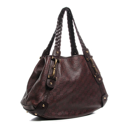 Gucci Guccissima Medium Pelham Shoulder Bag Chocolate Brown 3 of 7
