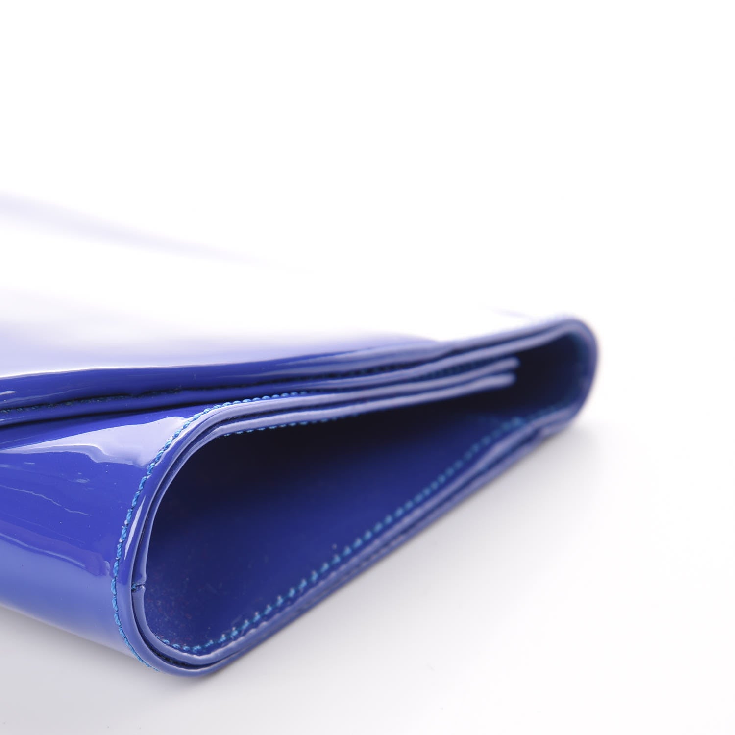 Christian Louboutin Patent Pigalle Clutch Pervenche 8 of 8
