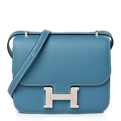 Hermes Epsom Constance 18 New Blue Jean 1 of 10