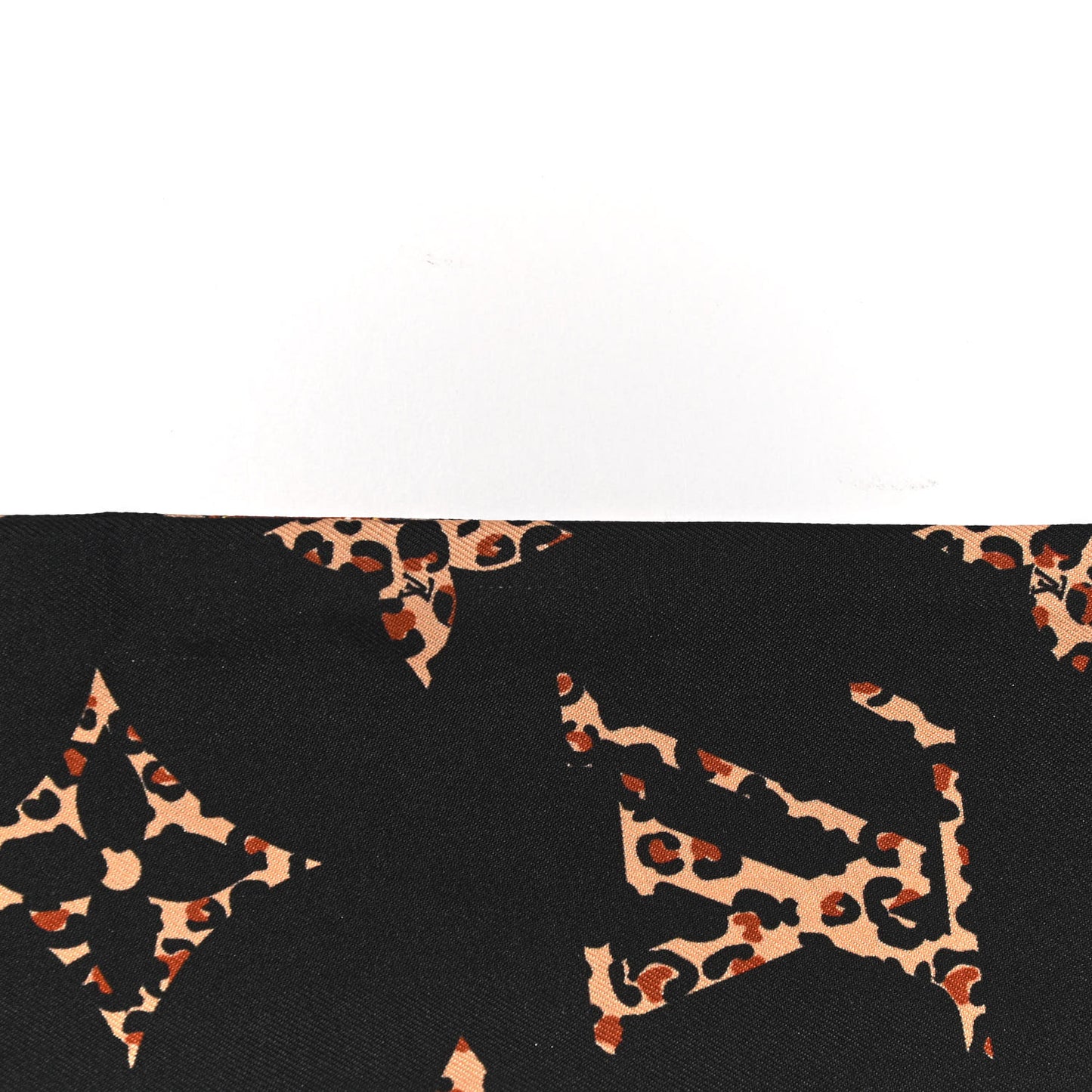 Silk Monogram Wild At Heart Bandeau Black