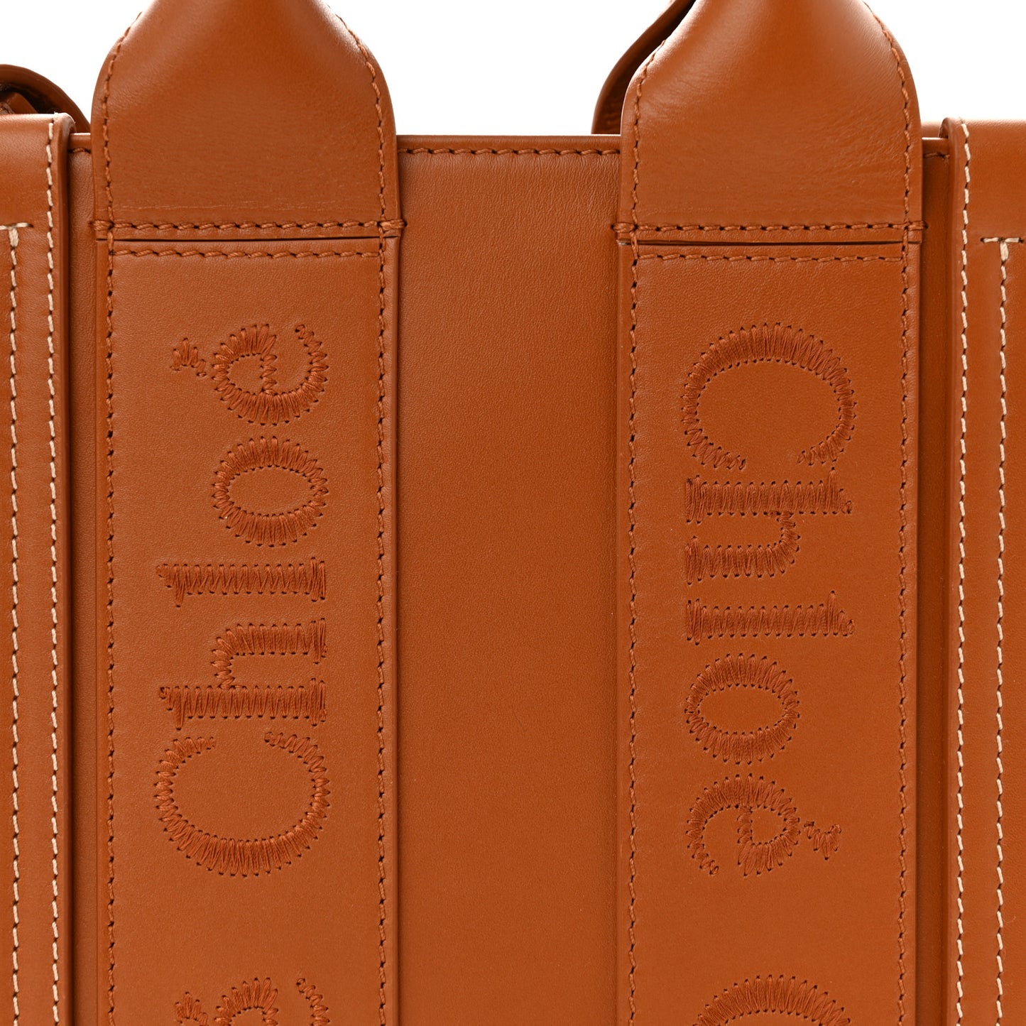Calfskin Small Woody Tote Caramel