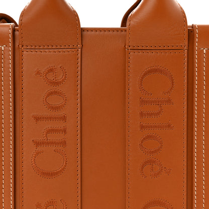 Chloe Calfskin Small Woody Tote Caramel 7 of 9