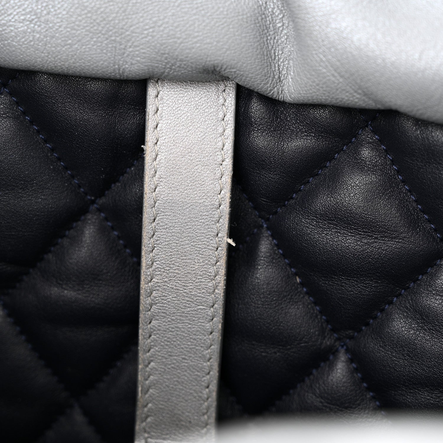 Chanel Metallic Lambskin Quilted Small Coco Cocoon Reversible Tote Light Grey 23 of 23