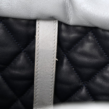 Chanel Metallic Lambskin Quilted Small Coco Cocoon Reversible Tote Light Grey 23 of 23
