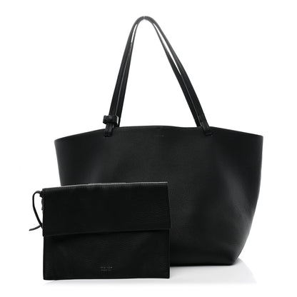 The Row Grained Calfskin Park Tote Three Black 3 of 11
