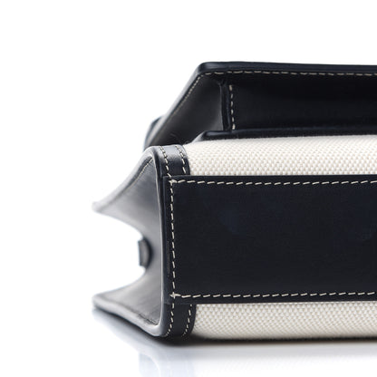 Burberry Canvas Smooth Calfskin Two Tone Mini Pocket Bag Black 8 of 16