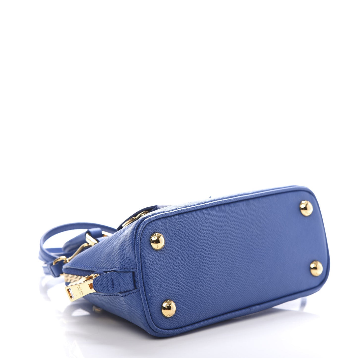 Saffiano Lux Mini Promenade Tote Azzurro