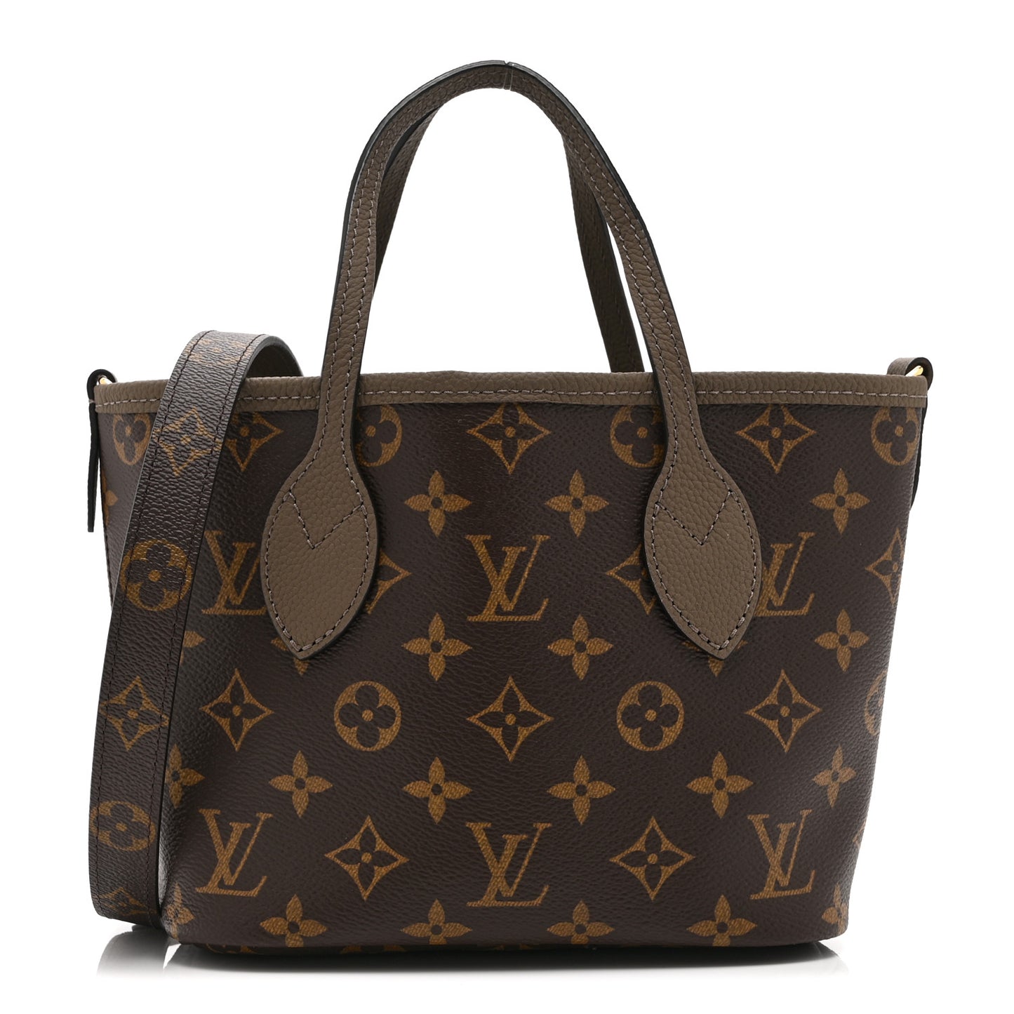 Monogram Neverfull Inside Out Bandouliere BB Dark Fango