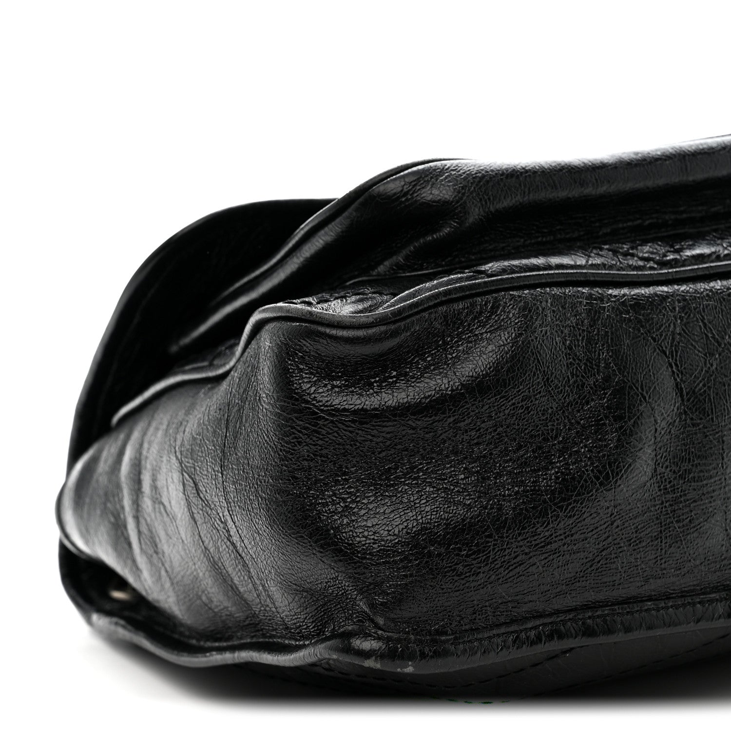 Saint Laurent Crinkled Calfskin Matelasse Monogram Medium Niki Chain Satchel Black 11 of 15
