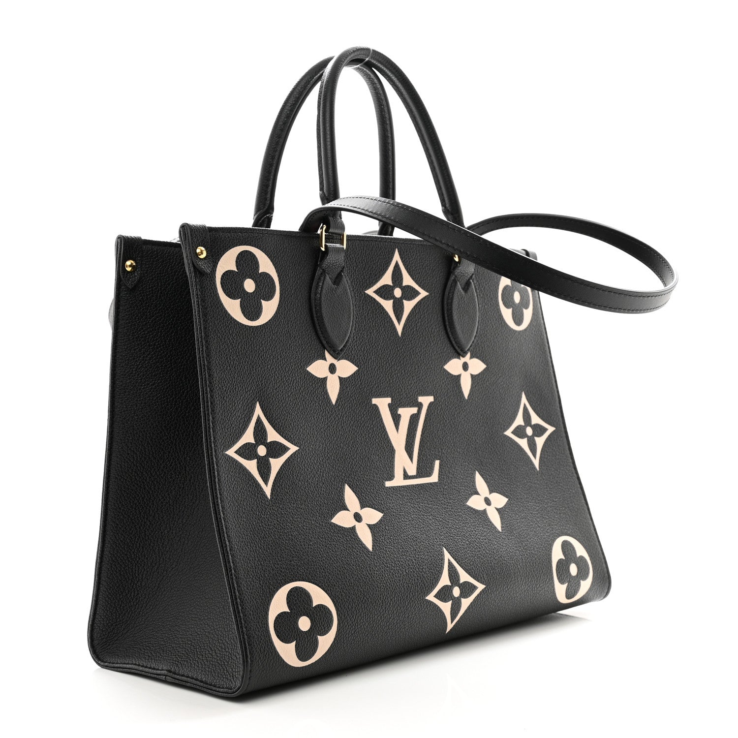 Louis Vuitton Empreinte Monogram Giant Onthego MM Black Beige 3 of 9