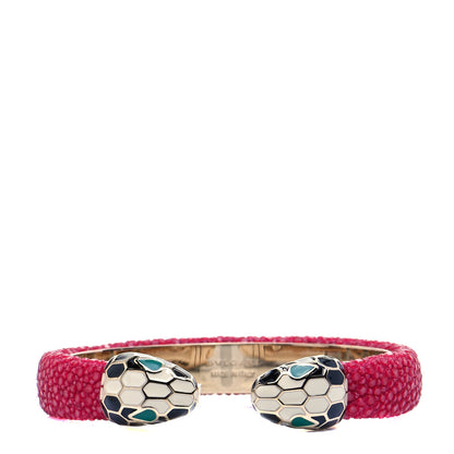 Bulgari Galuchat Serpenti Forever Bracelet Pink 4 of 5
